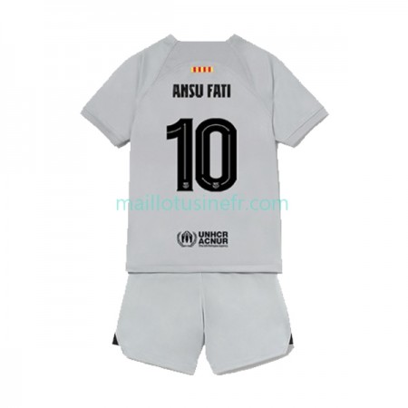 Maillot de Foot FC Barcelone Ansu Fat 10 Troisième 2022-23 - Enfant